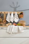 Aucune Juego de 6 toallas de baño - 30 x 50 cm - Crema